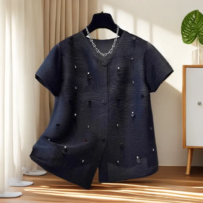 时尚设计感ins风针织衫2025年夏季新款小众轻薄透气开衫女