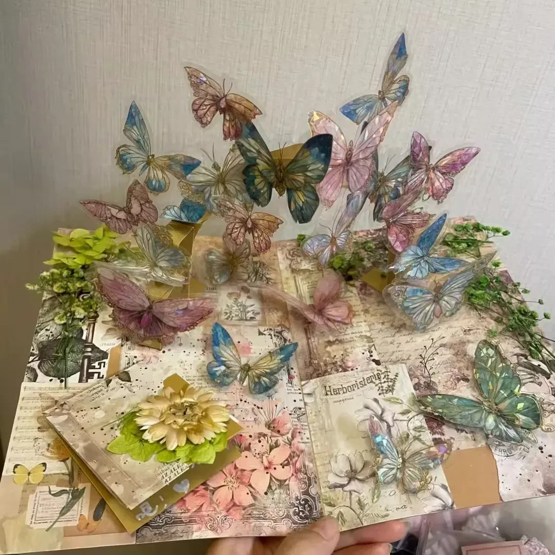 蝴蝶立体书本diy手工材料包礼物创意手作生日礼物送女生闺蜜女友