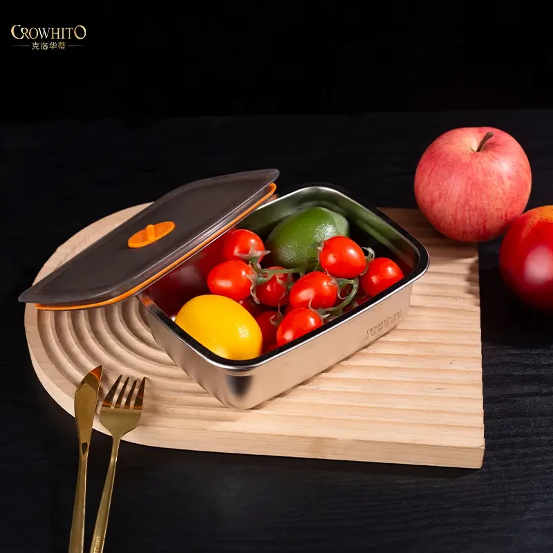 【漫姐工厂】CROWHITO/克洛华蒂不锈钢保鲜盒微真空密封便当盒