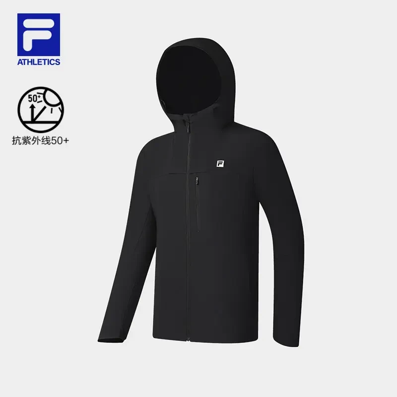 Fila/斐乐男【梭织防晒连帽外套】新款夏季高弹户外长袖A11M527715F