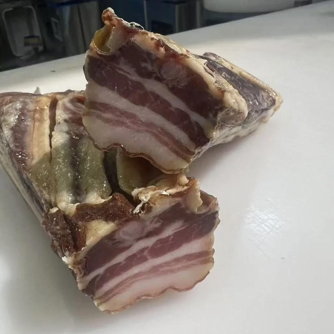 （直播间现称链接）一物一拍农家手工腌制风干五花腊肉传统腊味咸肉