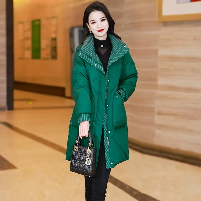 九江女士羽绒服女冬季2025年新款今年流行爆款贵夫人品牌2024外套