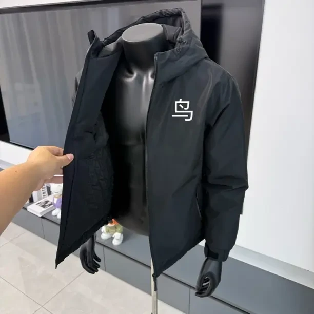 冬季新款软壳防水防风加棉连帽设计适合男士户外穿着