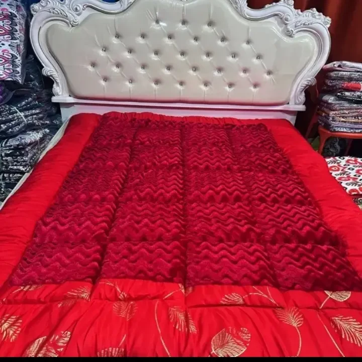 轻奢风大红色夹棉宝宝绒家用婚庆床上用品冬季