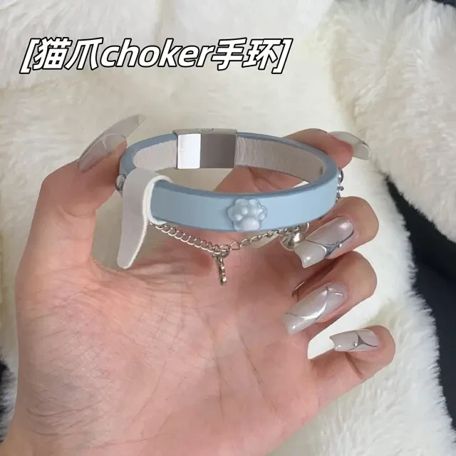 猫爪choker手环小众设计感puppy手錬甜酷辣妹