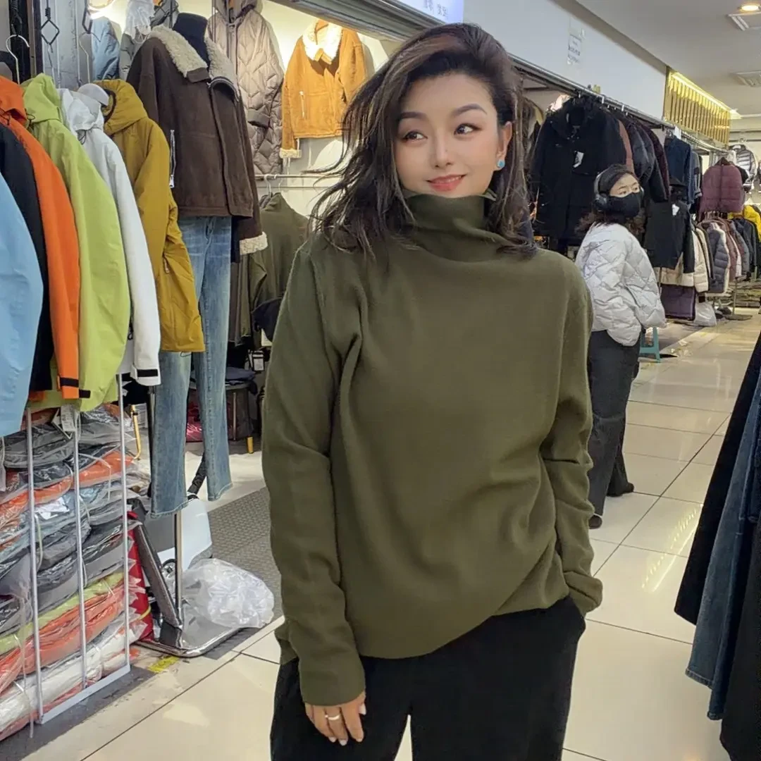 丫头同款  半高领打底内搭显瘦百搭上衣88002