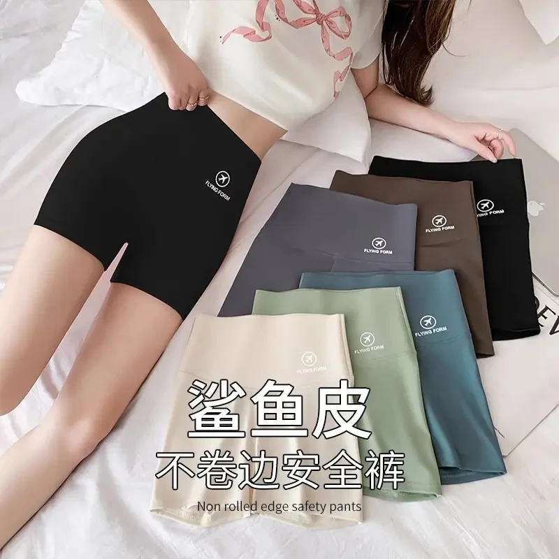 鲨鱼裤女夏季外穿收腹提臀安全裤运动三分打底裤防走光内搭薄款