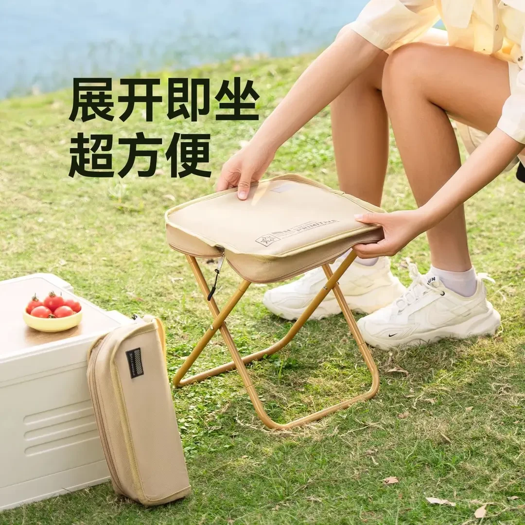 户外便携式折叠椅家用折叠垂钓椅战备钓鱼凳旅行露营大号马扎L833