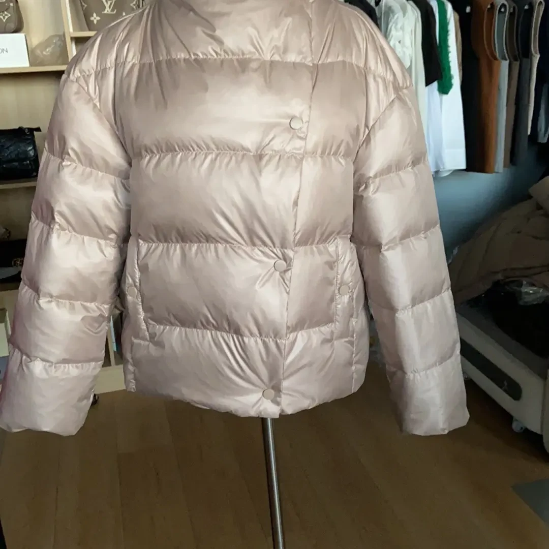 冬季新款韩版休闲宽松短款立领两面穿鹅绒