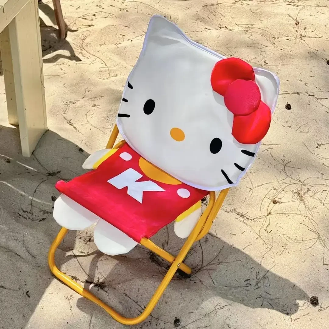 【橘子】HelloKitty便携小板凳凯蒂猫户外露营野餐椅可爱椅子