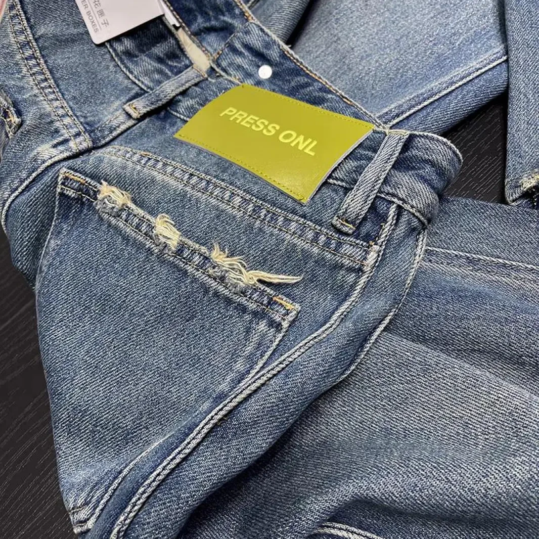 SU【166】花84 愫敏 MWMA新款无弹窄版阔腿裤-