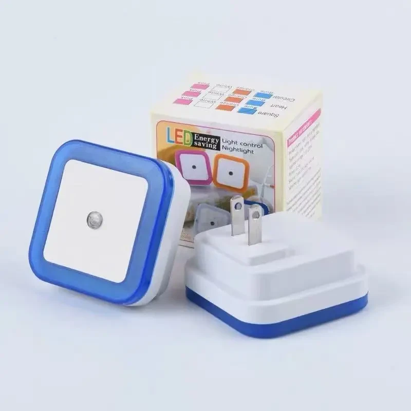 【拍一发二】方形小夜灯LED光控室内床头灯家居灯插电