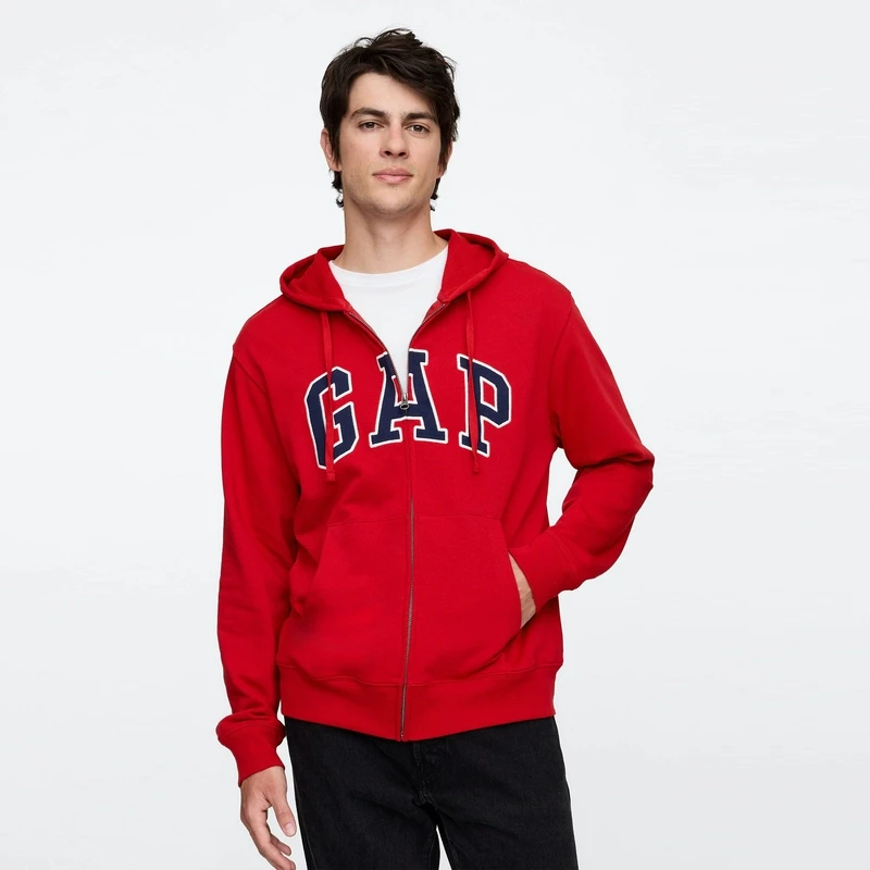 男女装2025春季字母logo拉链连帽卫衣外套868454