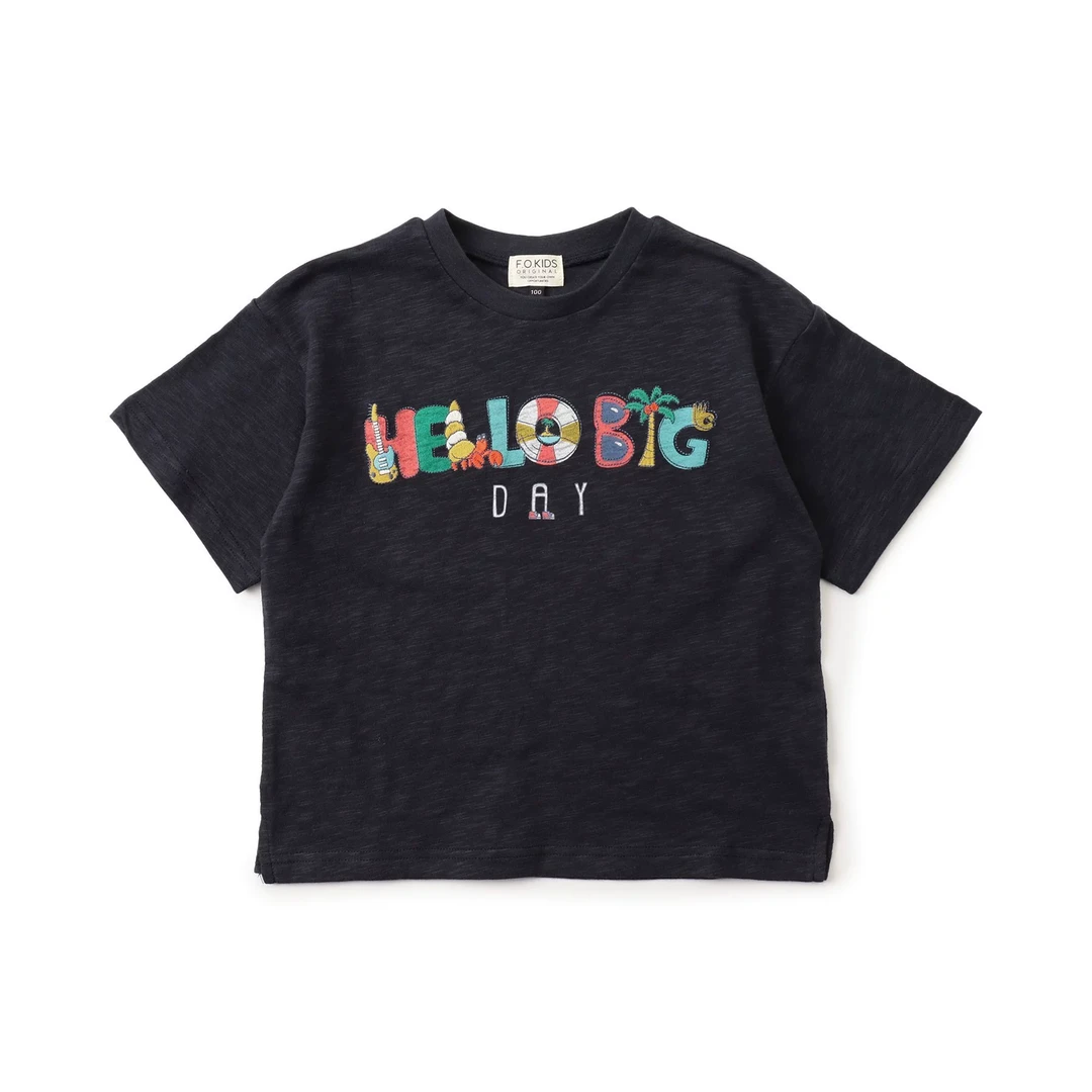 BREEZEsquare儿童短袖趣味字母印花纯棉女童短袖R307155