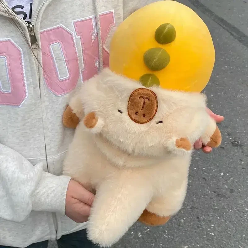 网红同款卡皮巴拉变身奶龙公仔高颜值布娃娃毛绒玩偶恐龙抱枕TJ