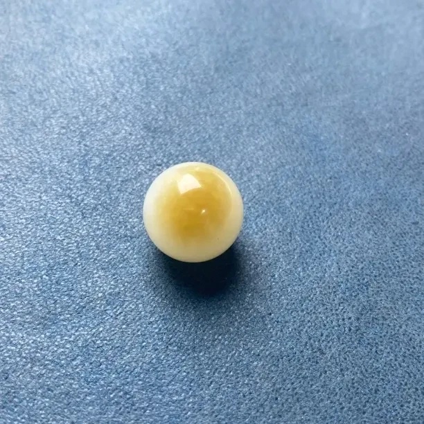和田玉单珠 新疆且末金山糖(糖白)手链卡16圆珠单珠