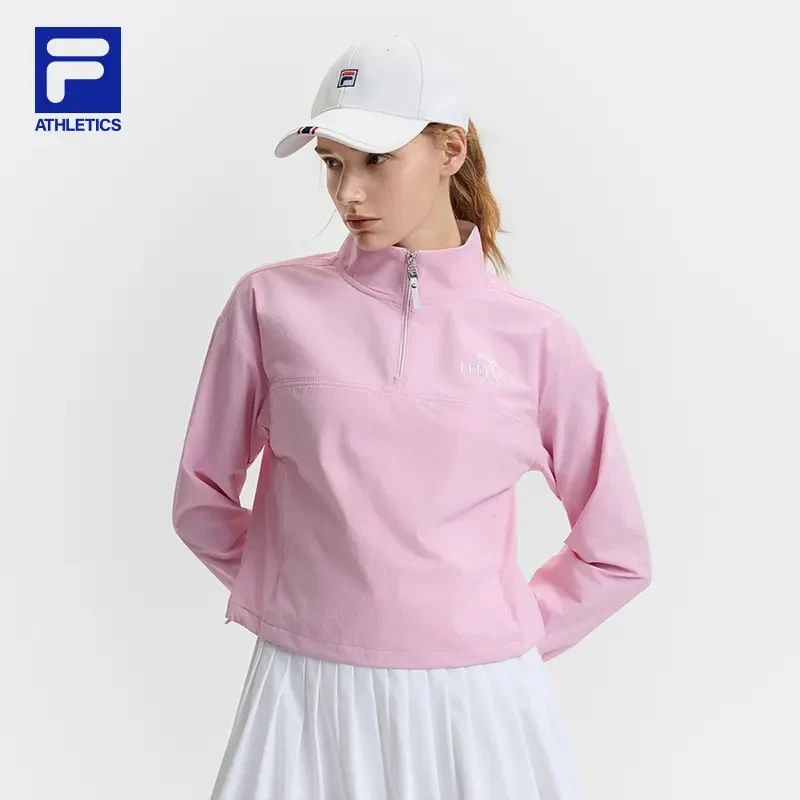 Fila/斐乐女款时尚运动休闲百搭套头衫舒适户外卫衣A11W513214F