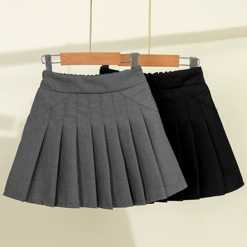 女童百褶裙半身裙2025春秋新款儿童学院风洋气百搭春装女孩短裙子