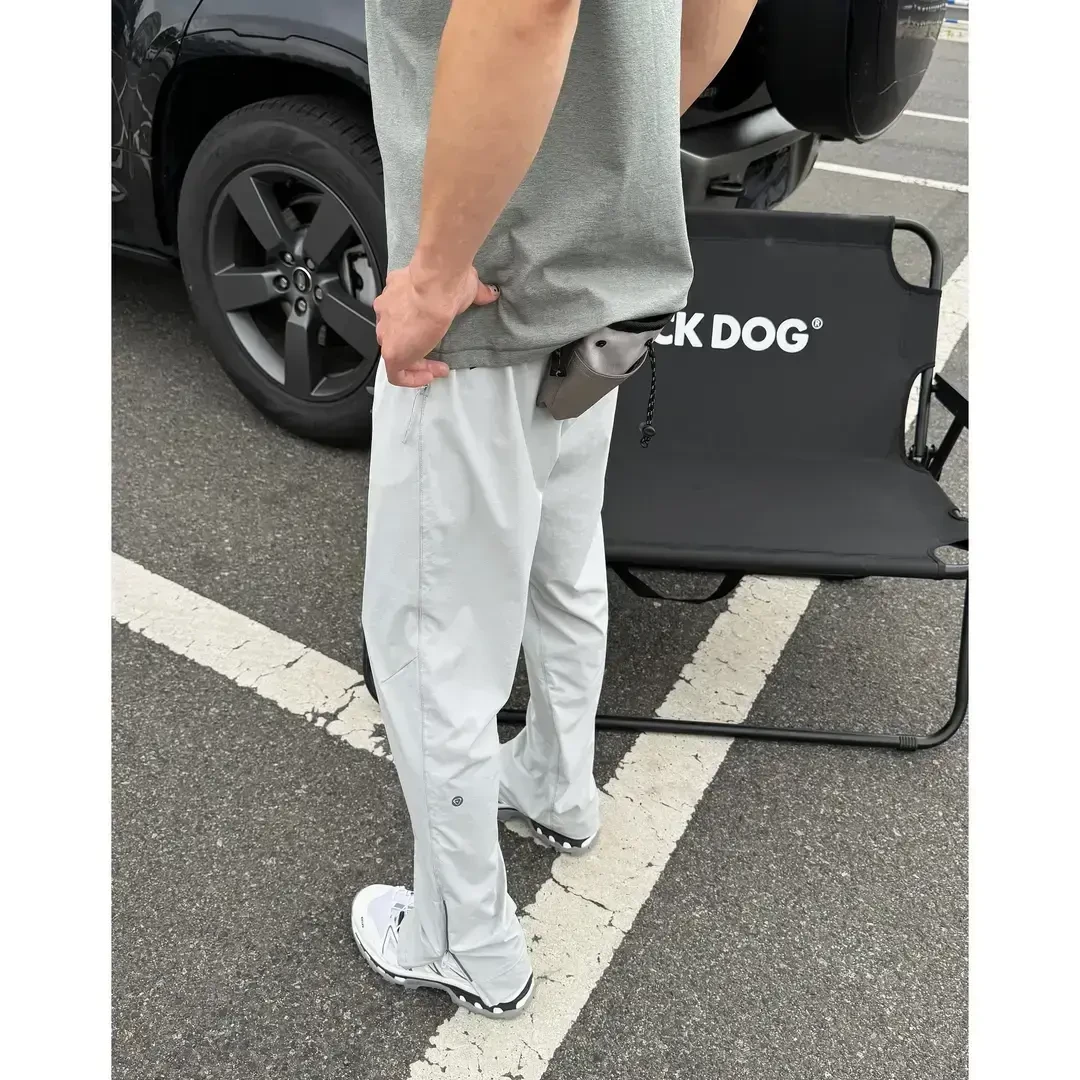 夏季机能拉链户外运动高弹冰丝速干裤显瘦百搭男女同款工装休闲裤