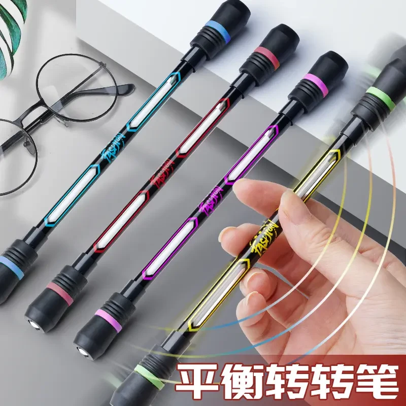【咕噜】旋风转转笔新手学生可写字黑色中性笔0.5比赛磨砂抗防摔