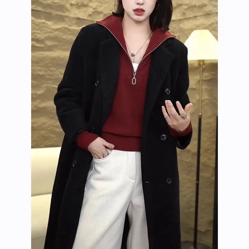 半拉链翻领针织衫女显瘦大码2025秋冬新款百搭高领打底衫上衣毛衣