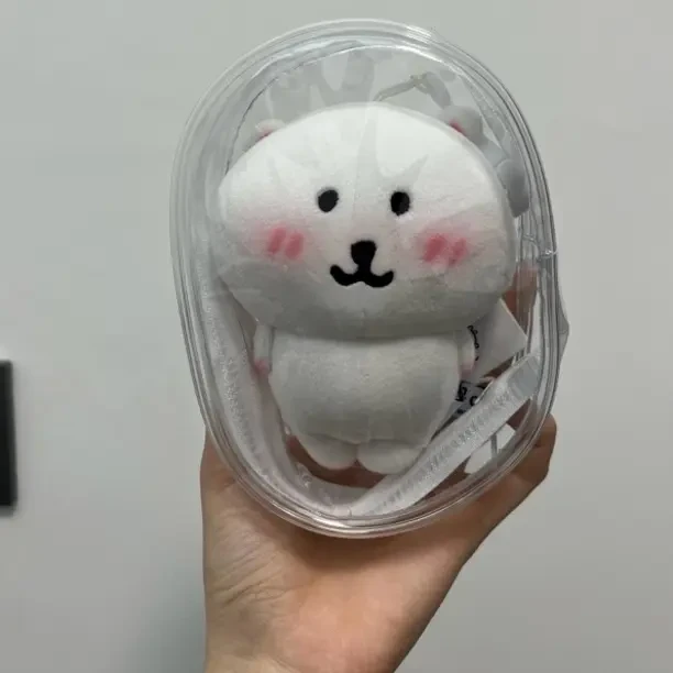 13cm自嘲熊毛绒玩偶收纳展示痛包可挂防尘外出遛娃包