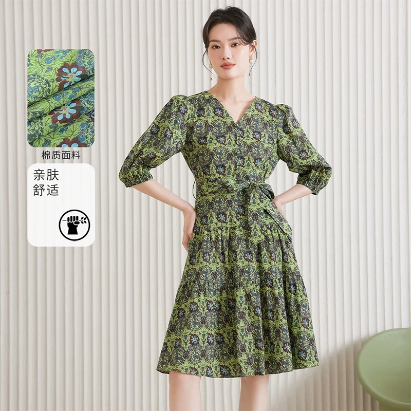 【达人专享】3S时尚新款连衣裙35A10027