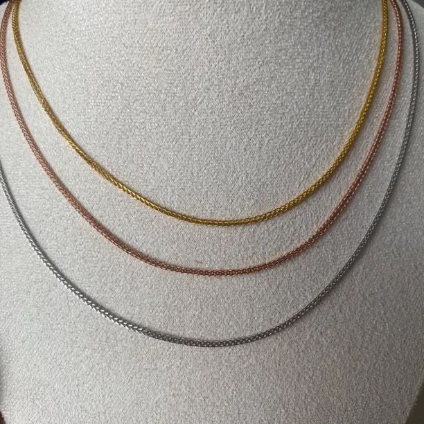 链子925银 925银手工时尚百搭肖邦链锁骨链条裸链