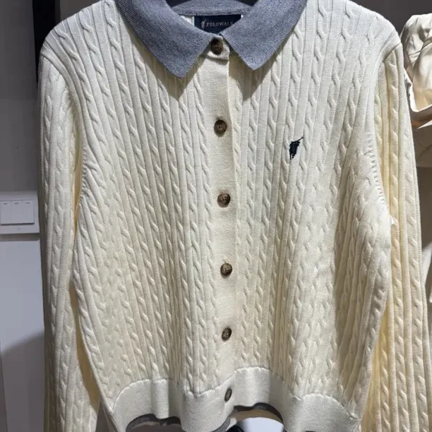 女装秋季新品polo领长袖针织衫宽松大码假两件翻领外套上衣