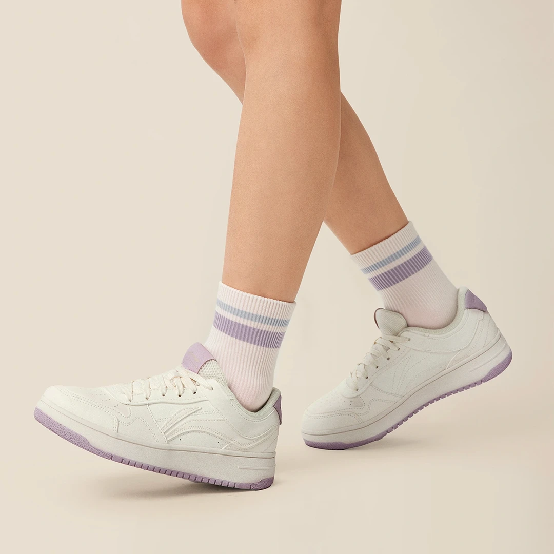 李宁官方天迹男女板鞋减震回弹简约百搭运动鞋M-AGCV090/AGCV089