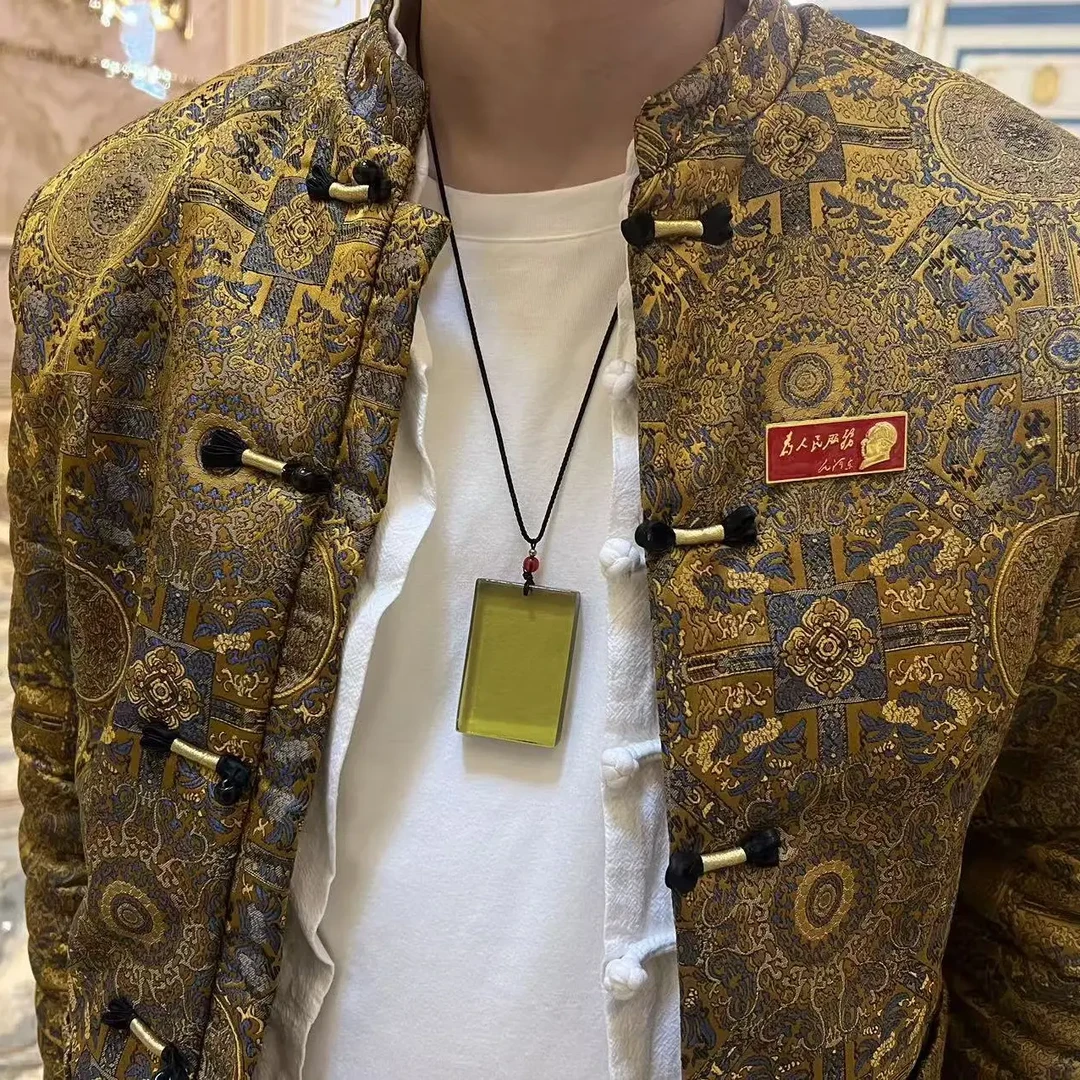 冰透高蓝珀装饰无事挂牌