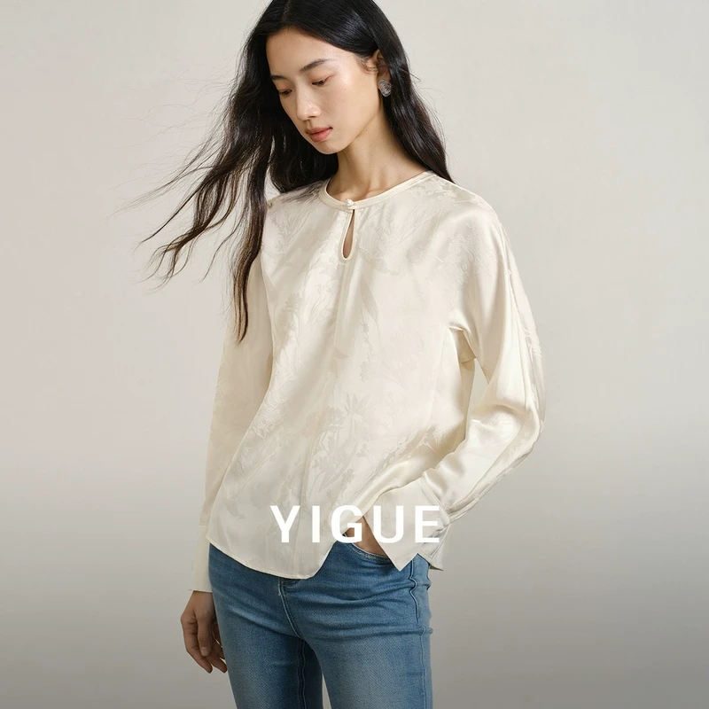 亦谷新中式国风衬衫雪纺衫女2025春季气质独特设计感上衣G5CAS452