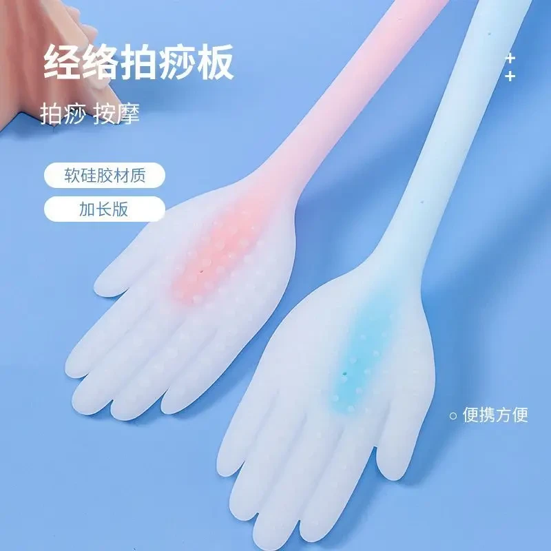 拍痧板经络按摩锤刮痧拍捶背按摩敲打器颈椎锤硅胶拍打棒家用养生