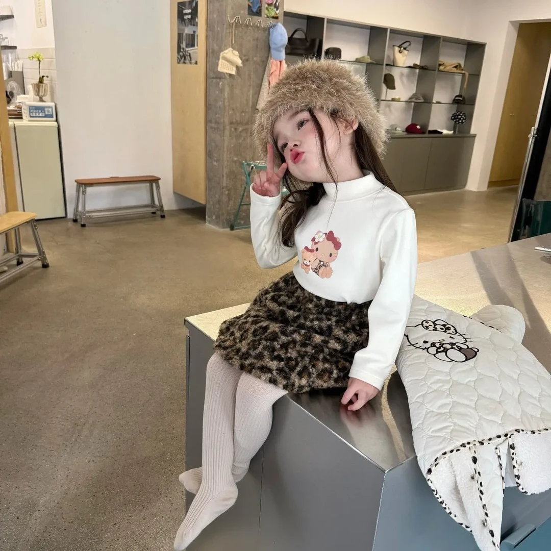 韩版百搭冬季宝宝可爱风汉服洋气休闲高克重女秋冬套棉打底加厚