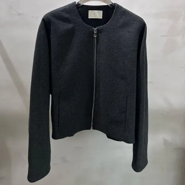 【汀娜】秋冬新款极简正肩山羊绒休闲显瘦保暖毛呢外套