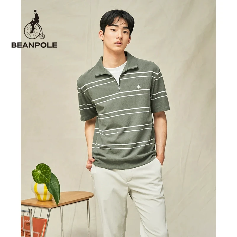 【新品】BEANPOLE滨波 2025春夏男士商务休闲短袖POLO衫BC5342C15