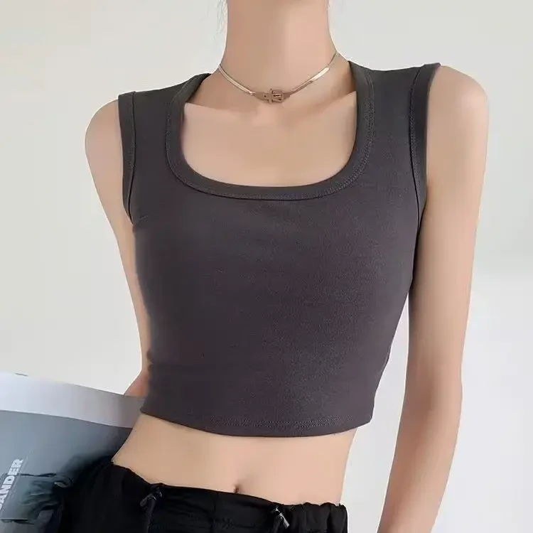 35休闲简约内衣女固定杯抹胸打底背心中老年通勤百搭