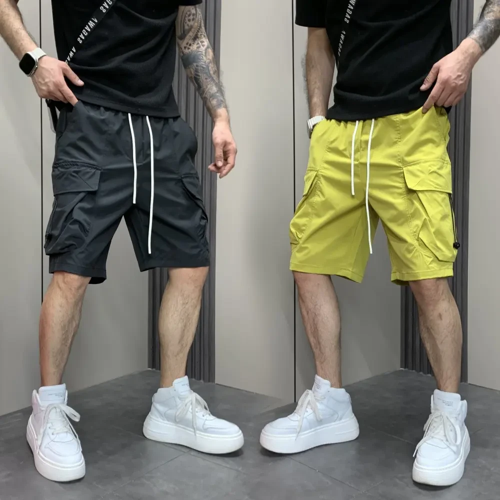 男士外穿宽松直筒休闲裤短裤时尚百搭五分裤夏季薄款速干裤工装裤