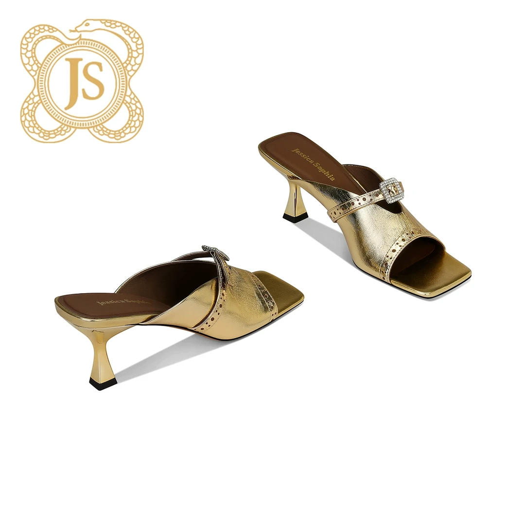 已开价，3389L6516气质时尚女士夏季细跟包头高跟方头拖鞋轻奢春夏