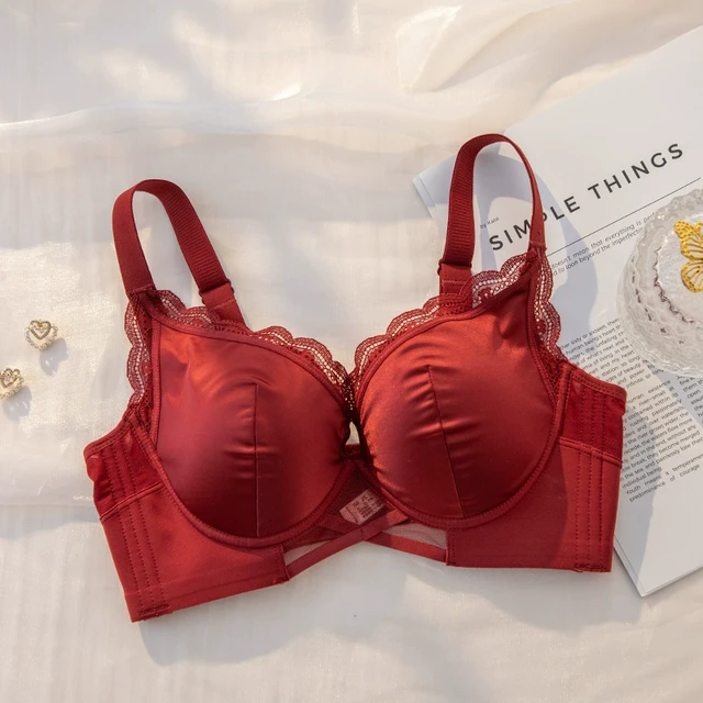 无痕内衣聚拢无钢圈文胸收副乳防下垂调整型女士冰丝胸衣舒适胸罩