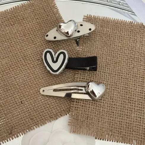 BB夹边夹一字夹发饰韩版韩式发夹混搭三只