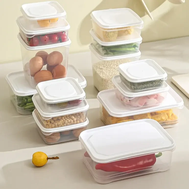 【五件套】食品保鲜盒方便开合不易漏不串味密封饭盒冰箱收纳