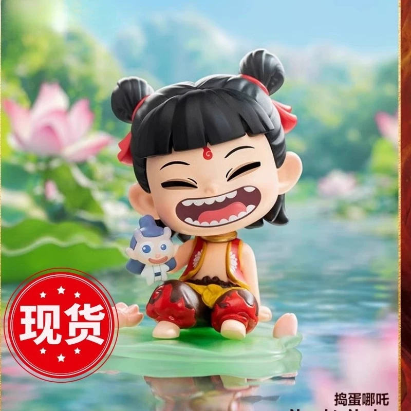 哪吒魔童闹海天生羁绊系列娃娃玩具盲盒模型哪吒女孩海贼王国版