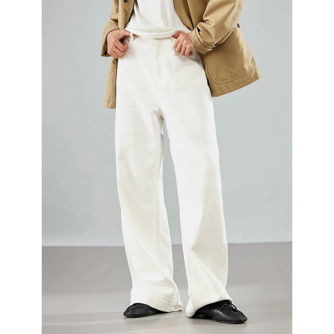 "必入牛仔“土耳其进口流浪狂欢季丹宁白色牛仔裤DUGK445