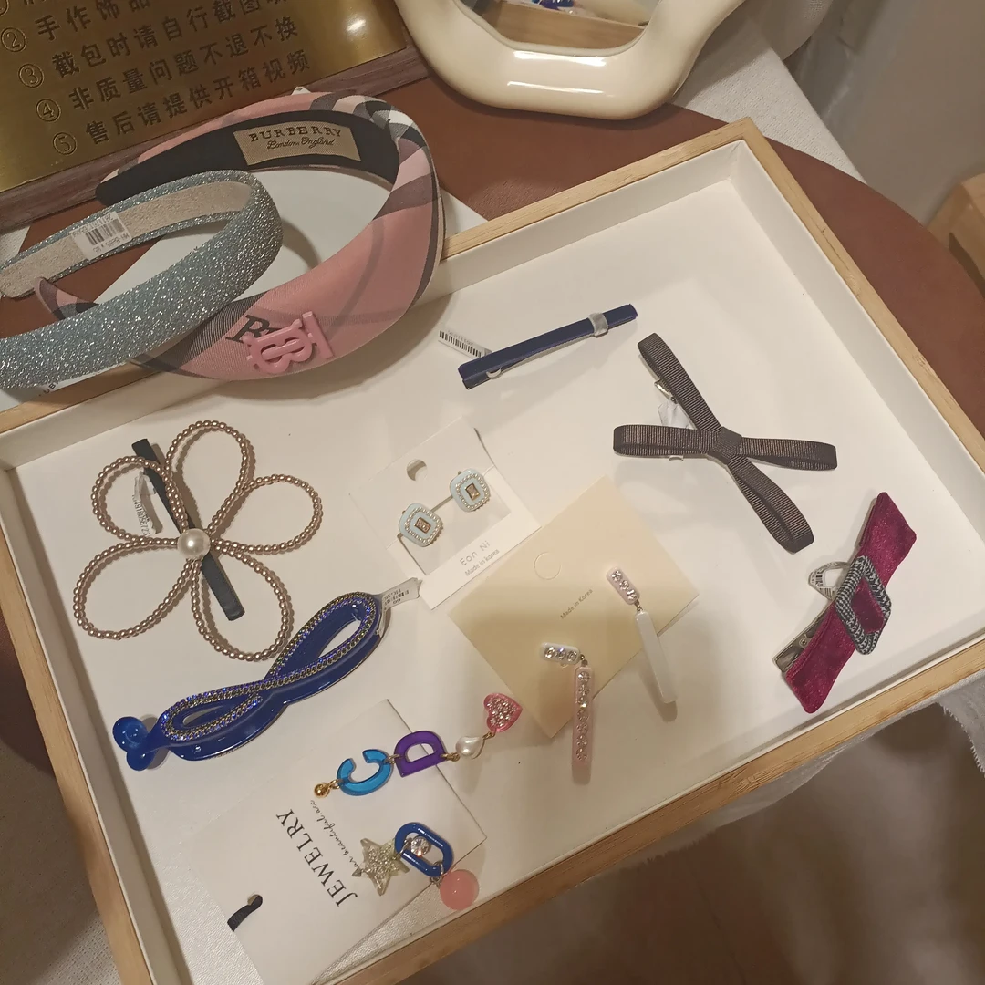 女高颅顶圆形金属发扣刘海碎发夹高级感水钻发卡头饰