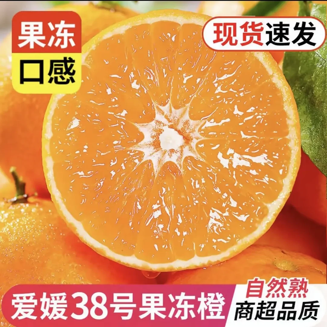 四川爱媛38号果冻橙新鲜现摘应季水果爆甜多汁无籽无渣