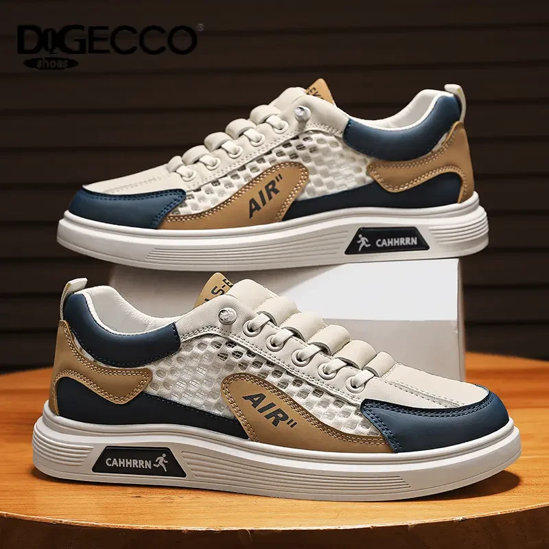 DQGECCO爱步特伦男鞋设计师款男夏季透气休闲鞋时尚软底板鞋男