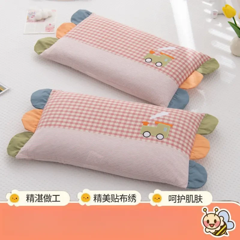 荞麦枕吸汗小孩枕头枕套枕芯宝宝幼儿园卡通可拆洗儿童整套枕头G