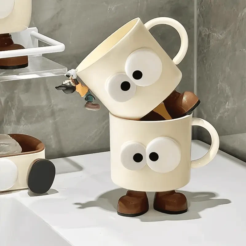 吉祥草漱口牙杯家用刷牙洗漱杯学生宿舍用牙缸儿童情侣牙具牙刷杯