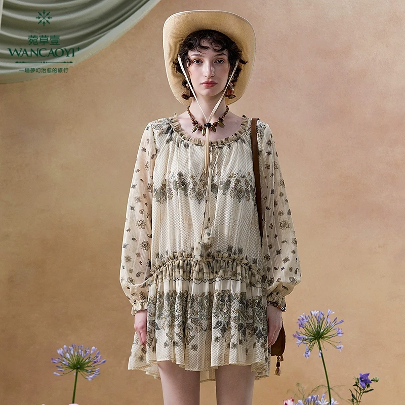 【商场同款】【异域风情】菀壹2025春季新款连衣裙Q12921511